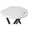 TABURETE PLEGABLE BLANCO 33X30X46CM VENTA UNITARIA