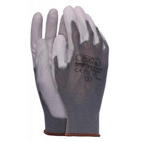 GUANTE NYLON CON NITRILO T8 GRIS