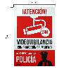 CARTEL ALARMA CONECTADA AVISO A POLICIA 30X21