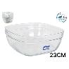 23 CMS ENSALADERA CUADRADA APILABLE LYS 3000 CC CRISTAL DURALEX - PAQUETE 6 UNIDADES