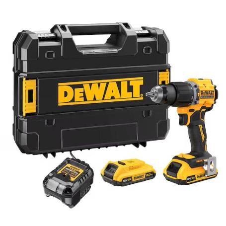 TALADRO PERCUTOR INALÁMBRICO DCD799D2T-QW. SIN ESCOBILLAS. 18 V. DIÁMETRO 13MM. TRANSMISIÓN TOTALMENTE METÁLICA. PA