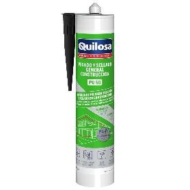 MASILLA POLIURETANO NEGRA CARTUCHO 300 ML.
