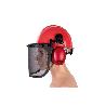KIT DE PROTECCIÓN FORESTAL PARA DESBROZADORA Y MOTOSIERRA (CASCO ROJO)