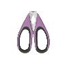 TIJERAS MORADAS DE ACERO INOX. MODELO SENA 22 CM
