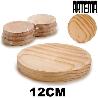 12 CMS PLATO DE MADERA PARA PULPO A FEIRA ARTEMA - PAQUETE 6 UNIDADES