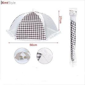 TAPA DE TELA CUBREPLATOS ANTIMOSCAS PLEGABLE MEDIDA 18 PULGADAS -55 CMS KMTSTYLE