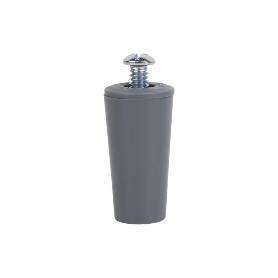 TOPE PERSIANA 40 MM GRIS CON TORNILLO M-6 VENTA UNITARIA