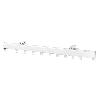 RIEL ALUMINIO P950 SIN CORDON 2.0 METROS BLANCO