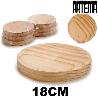 18 CMS PLATO DE MADERA PARA PULPO A FEIRA ARTEMA - PAQUETE 6 UNIDADES