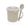 VASO POLIPROPILENO PORTA ALIMENTOS CUCHARA 0.5 L