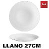 27 CMS PLATO LLANO SIMILAR ARCOPAL  BLANCO ECONOMICO COK TITAN - PAQUETE 6 UNIDADES