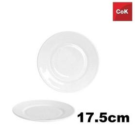 17,5 CMS ELBA PLATO LLANO SIMILAR ARCOPAL  BLANCO ECONOMICO COK  - PAQUETE 6 UNIDADES