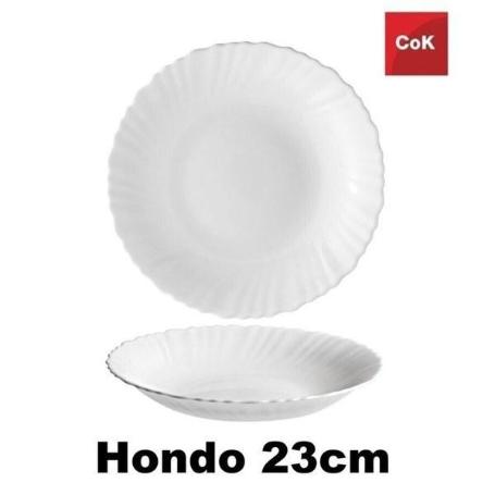 23 CMS PLATO HONDO SIMILAR ARCOPAL ECONOMICO BLANCO TITAN COK - PAQUETE 6 UNIDADES