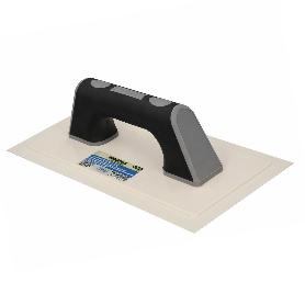 LLANA / TALOCHA CON MANGO DE PLASTICO ABS BORDE FLEXIBLE. ESPECIAL LECHADAS. BASE 30,50 X 14 CM. MANGO LIGERO Y ERG