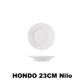 23 CMS NILO PLATO HONDO SIMILAR ARCOPAL  BLANCO ECONOMICO COK - PAQUETE 6 UNIDADES