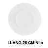 25 CMS NILO PLATO LLANO SIMILAR ARCOPAL  BLANCO ECONOMICO COK - PAQUETE 6 UNIDADES
