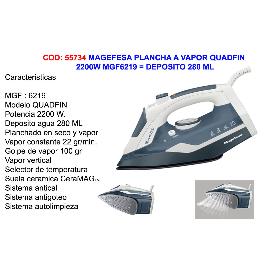 MAGEFESA PLANCHA VAPOR 2200 QUADFIN 2200W MGF6219