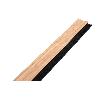 BURLETE ROBLE ADHESIVO DE ALUMINIO CON CEPILLO 92 CM