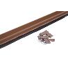 BURLETE MARRÓN BASCULANTE DE ALUMINIO PARA INTERIOR Y EXTERIOR 93 CM