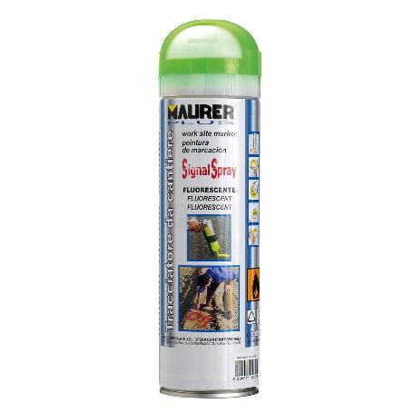 SPRAY PINTURA TRAZADOR VERDE FLUORESCENTE 500 ML.