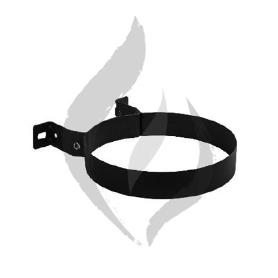 ABRAZADERA ATORNILLAR ESTUFA NEGRO LACADO Ø 150MM ABVMA150