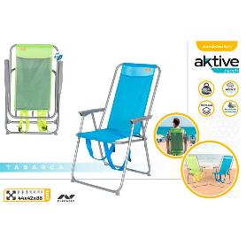 SILLA PLAYA FIJA 44X42X88 CM SURTIDO