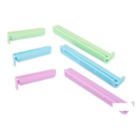 SET DE 6 CLIPS CIERRA BOLSAS 3 X 11 CM  3 X 6 CM