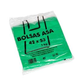 BOLSA ASA 42X53 CAMISETA VERDE 1 KG.