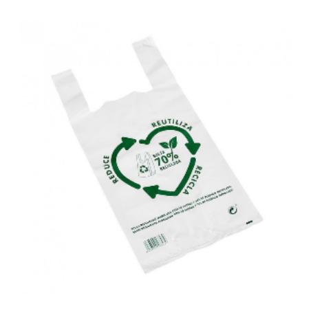 BOLSA ASA 30X40 CAMISETA BLANCA 50 UDS