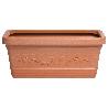 SATURNIA MACETERO RESINA RECTANGULAR, COLOR TERRACOTA, RESISTENTE, IDEAL EXTERIOR, 80X40CM.