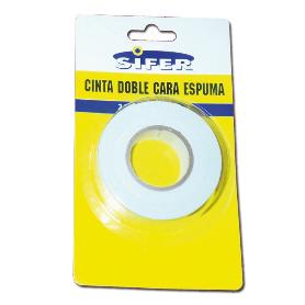 SIFER CINTA DOBLE CARA ESPUMA 24 MM X 3 M-ROLL REF.9610WW