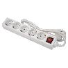 BASE MÚLTIPLE 5T. 1,4M CABLE C/INT. (16A-250V)