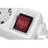 BASE MÚLTIPLE 5T. 1,4M CABLE C/INT. (16A-250V)