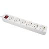 BASE MÚLTIPLE 6T. 1,4M CABLE C/INT. (16A-250V)