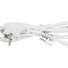 BASE MÚLTIPLE 6T. 1,4M CABLE C/INT. (16A-250V)