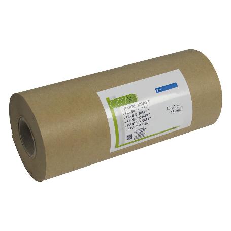 PAPEL KRAFT 45 / 50 GRAMOS ROLLO 15 CM. X 45 METROS