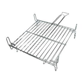 PARRILLA BARBACOA DOBLE 45X45 CM.