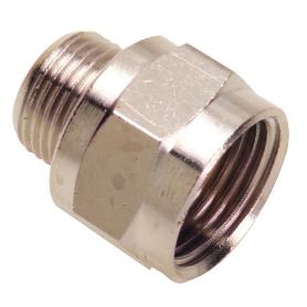 ADAPTADOR ALARGUE HEMBRA 3/8 - MACHO 1/4 (BLISTER 2 PIEZAS)