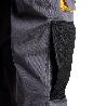 PANTALONES LARGOS DETRABAJO, MULTIBOLSILLOS, RESISTENTES, RODILLA REFORZADA, GRIS/AMARILLO TALLA 58/60 XXXL (SLIM F