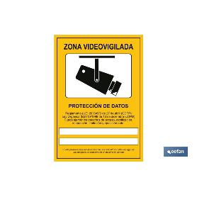 SEÑAL ADHESIVA 210 X 148 MM SEÑAL DE VIDEOVIGILANCIA. EL DISEÑO DE LA SEÑAL PUEDE VARIAR, PERO EN NINGÚN CASO SE VA