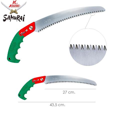 SERRUCHO SAMURAI GC CURVO 270 MM.