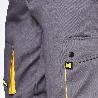 PANTALONES CORTOS DETRABAJO, MULTIBOLSILLOS, RESISTENTES, GRIS/AMARILLO TALLA 42/44 M