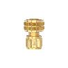 CONECTOR MANGUERA CON FUNCIÓN STOP FABRICADO EN LATON  3/4 HEMBRA, ADAPTADOR GRIFO, CONECTOR GRIFO A CONECTOR RAPID