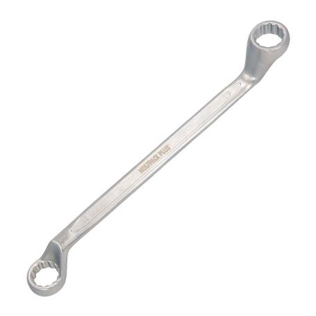 LLAVE ESTRELLA ACODADA PLUS ACERO CROMO VANADIO 30X32 DIN 838. LLAVE DOBLE BOCA ACODADA, LLAVE FIJA ESTRELLA ACODAD