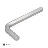 LLAVE ALLEN STANDAR ACERO CROMO VANADIO PROFESIONAL 10,0 MM. LLAVE HEXAGONAL, LLAVE ALLEN TALLER MECANICA, LLAVE AL