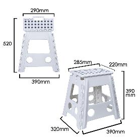 TABURETE PLEGABLE 29X22X39 CM.