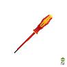 DESTORNILLADOR PLANO AISLADO CERTIFICADO VDE 1.000 V. MEDIDA 0,6X Ø 3,0 X 100 MM. DESTORNILLADOR SEGURIDAD ELECTRIC