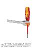 DESTORNILLADOR PHILLIPS AISLADO CERTIFICADO VDE 1.000 V. MEDIDA PH 0 - 3,0 X 60 MM. DESTORNILLADOR SEGURIDAD ELECTR