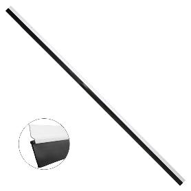 BURLETE PARA PUERTAS DE GARAJE ALUMINIO BLANCO CON GOMA 2,5 M. PERFIL BAJO COCHERA CEPILLO DE PUERTA, BURLETE GARAJ